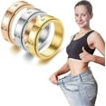 thumbnail image 1 of Re'star Thermopure White-calcite Spinner Ring, Menlogie Thermic Rotatable Ring New, 1 of 5