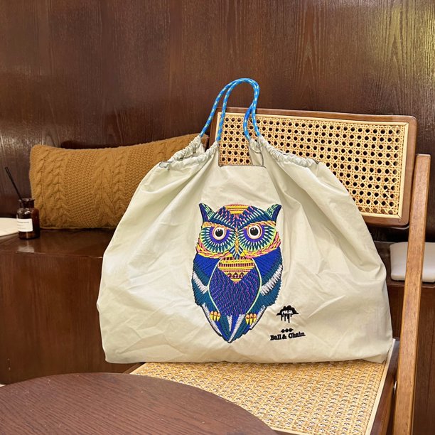 Diseño de nicho de bordado, bolso de mano ecológico, bolso de compras de nailon, bolso de mano