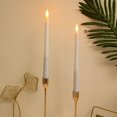 thumbnail image 4 of 4 Velas Cónicas sin Llama de 10 Pulgadas Velas LED Largas Velas Cónicas LED Eléctricas Alimentadas por Batería Luz Cálida para Navidad Vacaciones Bodas Cumpleaños (Blanco), 4 of 4