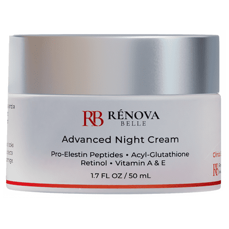 Retinol Night Cream, Peptides, Acyl Glutathione for Face and Neck - Anti Aging Moisturizer