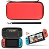 EEEKit 2in1 Starter Kit for Nintendo Switch, Portable Carrying Travel Protective Case Game Card Storage Bag, Clear HD Fu