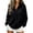 Black, variant on Womens Plus Size Solid Color Half Button Mock Neck Knit Pullover Sweater, Loose Drop Shoulder Long Sleeve Casual Knit Sweater Women, Lightweight Soft Relaxed Fit Knit Pullover for Fall Winter Khaki