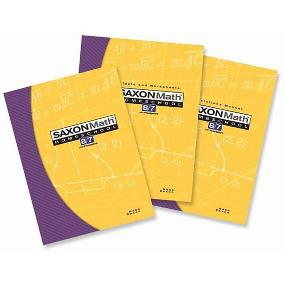 Saxon Math 8/7 Homeschool: Complete Kit 2005: 3rd Edition (Other)