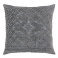 thumbnail image 1 of Better Trends Grey Euro Sham 100% algodón chenilla colcha suave y acogedora con mechones para secar en secadora (26 x 26 Euro Sham) Colección Ashton, 1 of 3