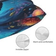 thumbnail image 3 of KLL Colorful Ocean Whale Pillow Covers Envelope Closure,Super Soft and Cozy Fuzzy Fleece Pillow Case Cover (No pillow core） 20"x30", 3 of 5