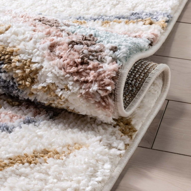 Well Woven Nala Moroccan Area Rug, 3.92' x 5.25', Cotton Fringe