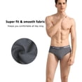 thumbnail image 3 of Calzoncillos Wirarpa Modal No Fly para hombre, paquete de 4, talla M, 3 of 5