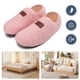 thumbnail image 1 of Pantuflas interior para casa calcetines zapatos mocasines con espalda cerrada forro polar peluche mujer (40-41) rosa, 1 of 9