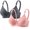 Gray-1, variant on Gytharion 2PC Women's Push Up Bras Solid Color Adjustable Straps Padded Bras Supportive Everyday Underwire Bras