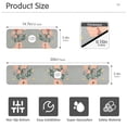 thumbnail image 3 of Yayeee Faucet Mat for Kitchen Sink 30" Diatomite Long Splash Guard Pad, Stars Flower, 2 Pack, 3 of 7