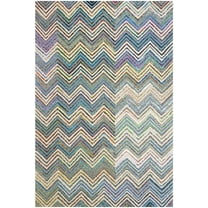 SAFAVIEH Nantucket Warner Striped Area Rug, Beige/Blue, 6' x 9'