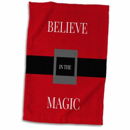 3dRose Santas believe in the magic - Towel, 15 by 22-inch