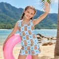 thumbnail image 4 of Psesaysky Capybara Girls Tankini Swimsuit 2 Piece Bathing Suits for Girls Love Heart Print Round Neck Swim Tank Top and Drawstring Bottoms for 6-15Y, 4 of 7