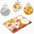 thumbnail image 4 of Sunflower Maple Leaves Pumpkin Fall Flowers Dish Drying Mat 16x18 for Kitchen Happy Thanksgiving Day Harvest Car Dishes Pad Dish Drainer Rack Mats Absorbent Fast Dry Kitchen Accessories, 4 of 7