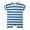 Blue, variant on Hinvhai Cute Infant Bodysuit Baby Striped Romper Short Sleeve Toddler Girl Romper