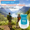 thumbnail image 3 of Yanerim 6/12/24 Pcs 750ML Disposable Urinal Bag Leak Proof Eco-Friendly Urine Bag Unisex Portable Camping Pee Bag Vomit Bag for Pregnant, Patient, Kids Travel Emergency Use, 3 of 6