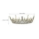 thumbnail image 3 of EeaseMX Tiara vintage barroca de cristal para boda, novia, con diamantes de imitación, coronas, desfile, quinceañera, graduación, joyería para el cabello, 3 of 8