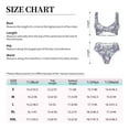 thumbnail image 4 of Kdxio Lavender Flowers Print Women's 2 Piece High Waisted Wrap Spaghetti Strap Summer Swimsuit Bikini Set-XX-Large, 4 of 7