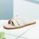 thumbnail image 4 of Sandalias Tejidas Slip On Sandals Square Open Toe Slides Women Trenzadas PU Cómoda Sin Deslizamiento Transpirable para Viajes Al Aire Libre, 4 of 8