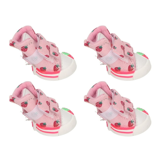 Zapatos Para Perros, Antideslizantes, Transpirables, Lindos Zapatos Para Cachorros, Lindos Zapatos De Fresa, Antideslizantes, Teddy Bichon Pomeranian, Perros