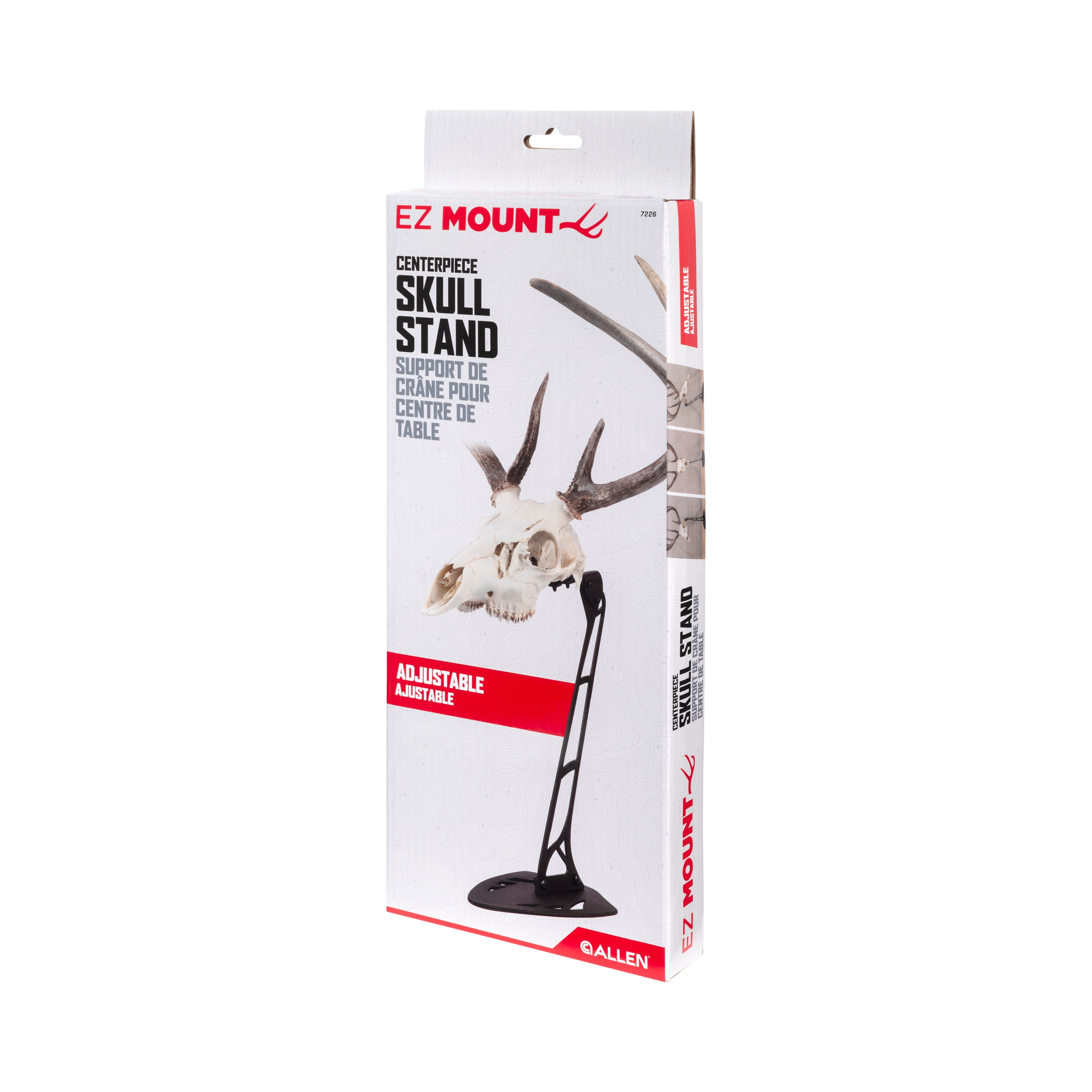 Allen Company Ez Mount Centerpiece Skull Stand, Brown