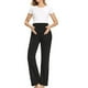 thumbnail image 3 of ShomPort Women's Maternity Pants Solid Color High Waist Straight Leg Maternity Sweatpants Fall Maternity Lounge Pants, 3 of 6