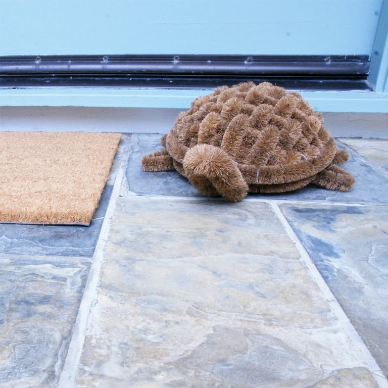 Rubber-Cal Outdoor Christmas Doormat Kit - 2 Coco Coir Doormats & 1 Herringbone Boot Scraper