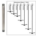 thumbnail image 1 of Kichler 360003WN Accessory 36 in. Ceiling Fan Down Rod, Walnut, 1 of 1