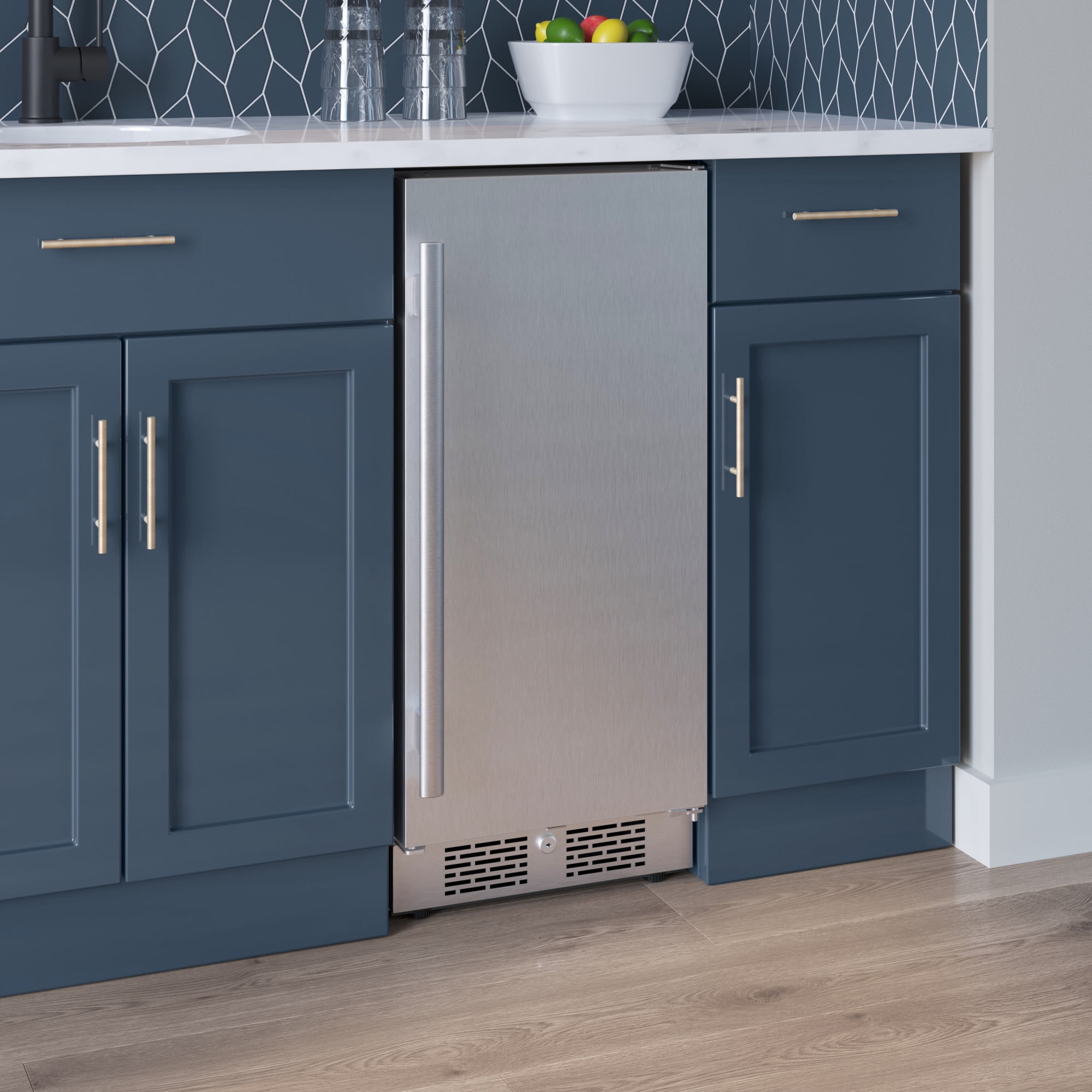 Avallon Afr152rh 15" Wide 3.3 Cu. Ft. Compact Refrigerator - Stainless Steel