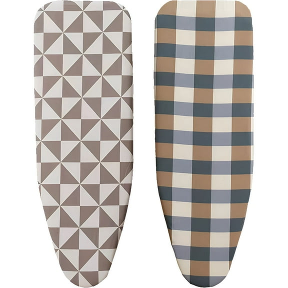 AUQ 2Pcs Ironing Board Cover and Pad,Secure Knot and Buckle Iron Board Cover with Padding,Ironing Board Cover Ironing Board Cover,35*12In