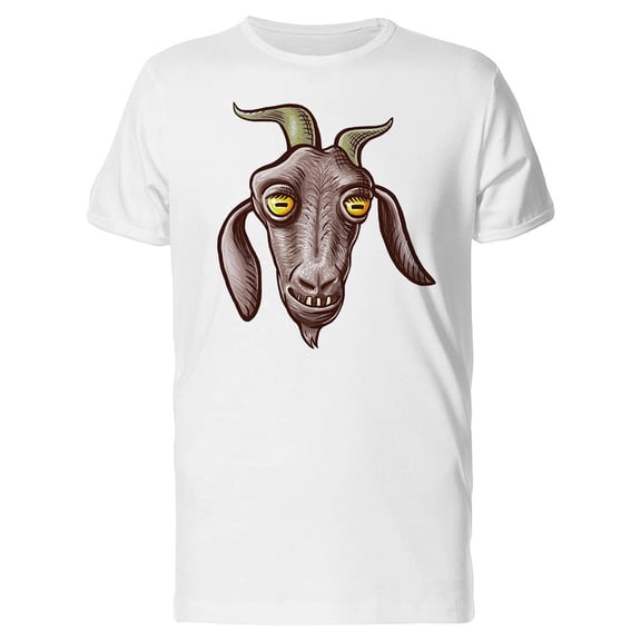 Cool Goat Head Cartoon Tee Men's -Image by Shutterstock