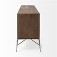 thumbnail image 2 of Pemberly Row 72x18 Two-Tone Brown Solid Wood Cabinet 4 Door Sideboard, 2 of 9