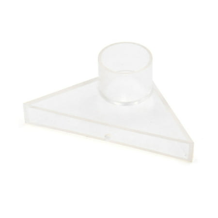 Clear Plastic Triangle Shape Nozzle Water Outlet Return Pipe for Fish