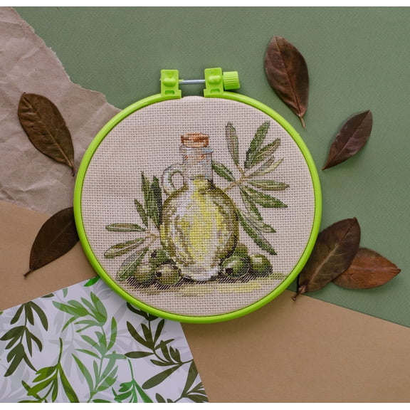 Counted Cross stitch kit - Olive aroma