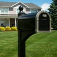 thumbnail image 6 of Gibraltar Mailboxes Landover Decorative Aluminum Post for 4x4 Mailbox, Black, 6 of 6