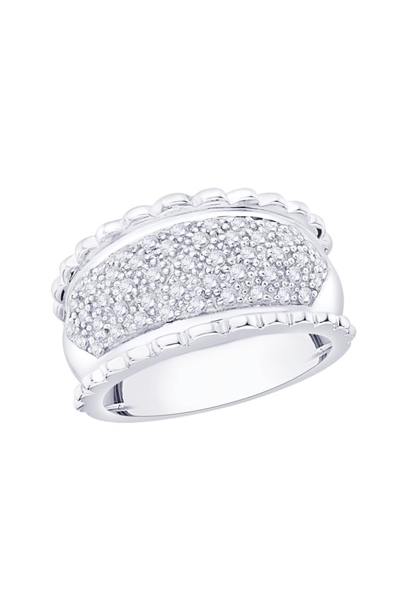 Diamond Wedding Band in 10K Gold (1/2 cttw) (I-Color, SI3/I1-Clarity)