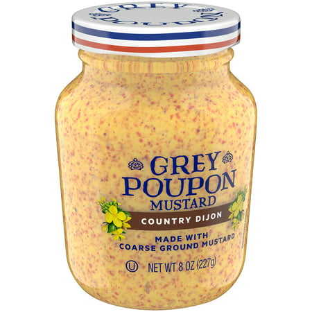 (2 Pack) Grey Poupon Country Dijon Mustard, 8 oz (Best Substitute For Dijon Mustard)