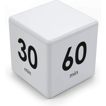 

OKEPOO Cube Timer Time Management and Countdown Settings 15-20-30-60 Minutes