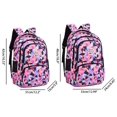 thumbnail image 2 of Mochila escolar JiaYou Girl con estampado geométrico de 35 litros, color negro de 5 a 20 años, 2 of 8
