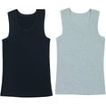 thumbnail image 6 of ToBeInStyle Boy's Pack of 4 Tank Tops - Ribbed Essentials - Size 16, 6 of 7
