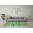 thumbnail image 3 of Ahgly Company Indoor Square Oriental Light Blue Modern Area Rugs, 6' Square, 3 of 4