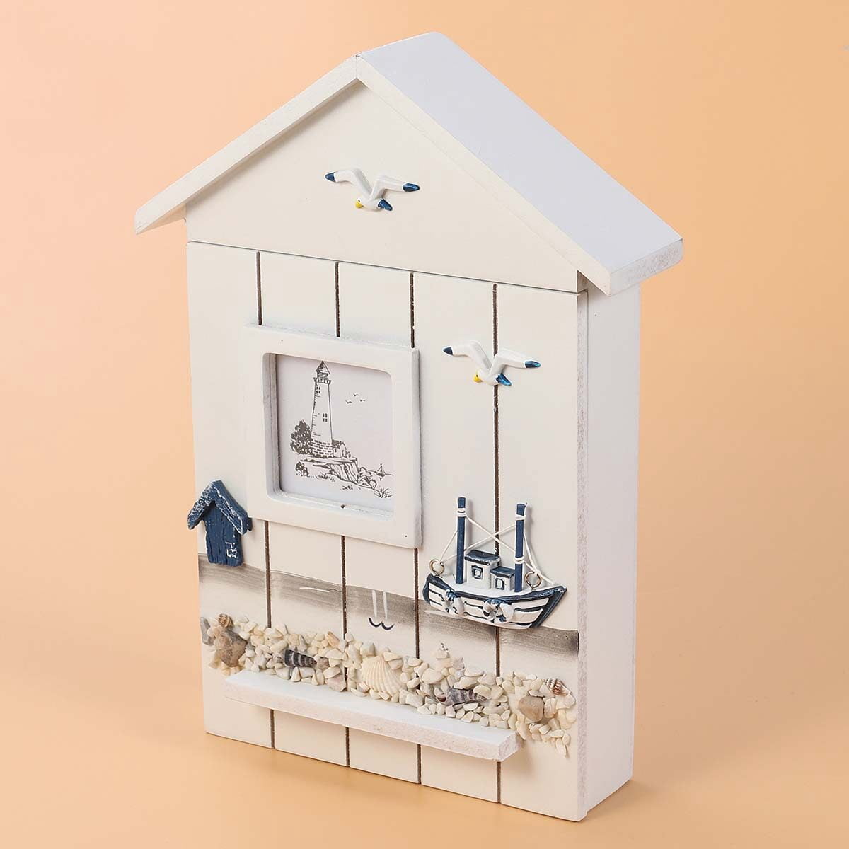 Raindrops Decorative Wall-Mounted Key Cabinet Box Organizer for Home Entryway Storage and Room Decoration