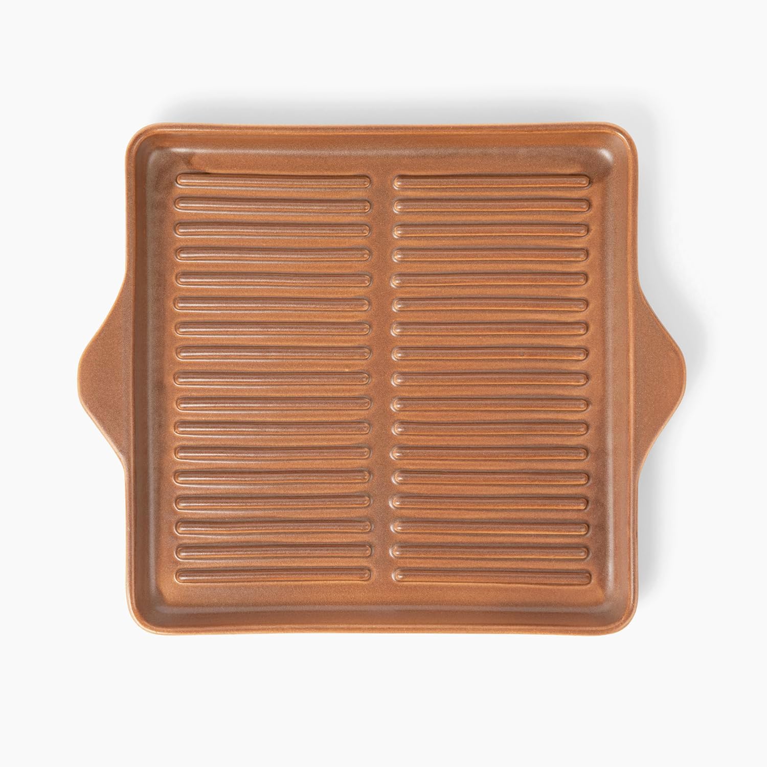 Square Grill Pan | 100% Ceramic Pan, Handmade, Non-Toxic, Eco-Friendly, Oven Safe 662F