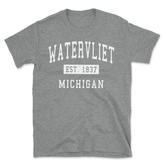 Watervliet Michigan Classic Established Men's Cotton T-Shirt