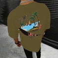 thumbnail image 4 of Bibifish Mens T-Shirts Loose Fit Landscape Graphic Print Tshirts Street Style Fall Casual Short Sleeve Tee Tops, 4 of 7