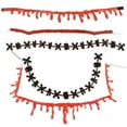 thumbnail image 5 of Rawiri Collar de Halloween Gargantilla de Sangre de Vampiro Collar de Miedo Fiesta de Halloween Favores Decoraciones 2 Piezas, 5 of 5