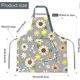 thumbnail image 2 of Women's Waterproof Kitchen Apron, 2 Pack Floral Aprons with Pockets, Adjustable Women's Aprons for Kitchen Cooking Chef, 2 of 5