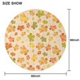 thumbnail image 6 of Autumn Fall Leaves Pattern Round Tablecloth 60" X 60",Wrinkle Wipeable Table Cloth for Kitchen Dining Room Picnic Patio Party, 6 of 6