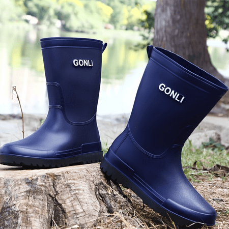

SHENZHENXULIZX Durable Men‘s Non-slip Rain Boots with Wear-resistant Soles Perfect for Outdoor Working and Fishing