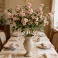 thumbnail image 4 of MMJ Artificial Flowers Silk Rose Jasmine 31.50in Tall Lifelike Faux Stem Vase Arrangement Home Living Room Elegant Accent, 4 of 6